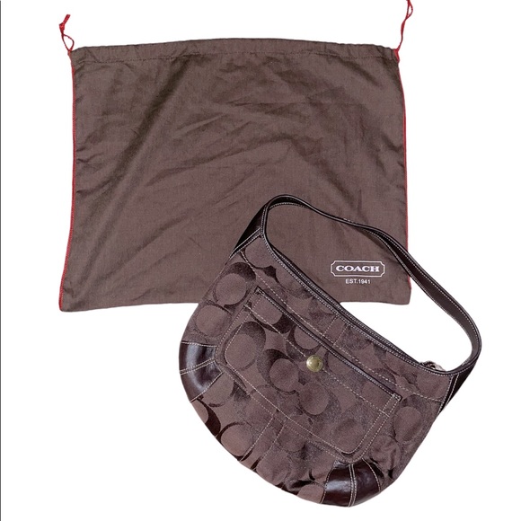 Coach Bag (Unused) Signature Jacquard Purse - Picture 14 of 14